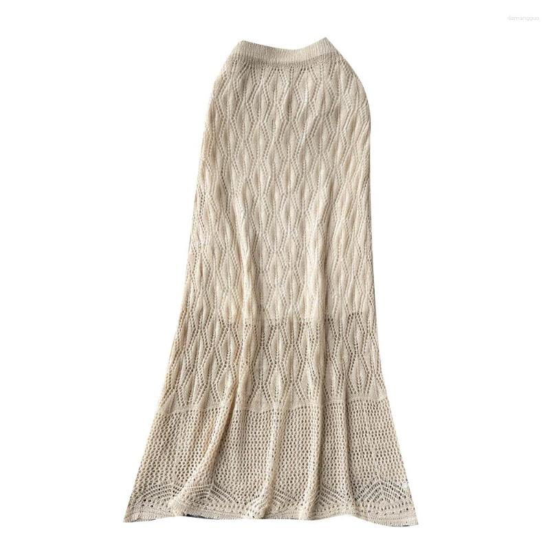 Skirts 2023 Spring Summer Women High Waist Slim Long Skirt Korean Fashion Quality Crochet Hollow Out Knitted, Beige
Skirts 2023 Spring Summer Women High Waist Slim Long Skirt Korean Fashion Quality Crochet Hollow Out Knitted, Beige