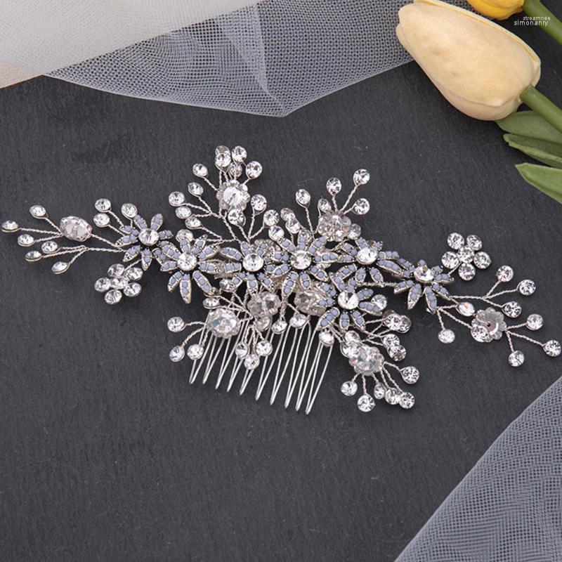 Hair Clips Silver Color Crystal Wedding Combs Accessories For Bridal Flower Headpiece Women Bride Ornaments Jewelry ML
Hair Clips Silver Color Crystal Wedding Combs Accessories For Bridal Flower Headpiece Women Bride Ornaments Jewelry ML