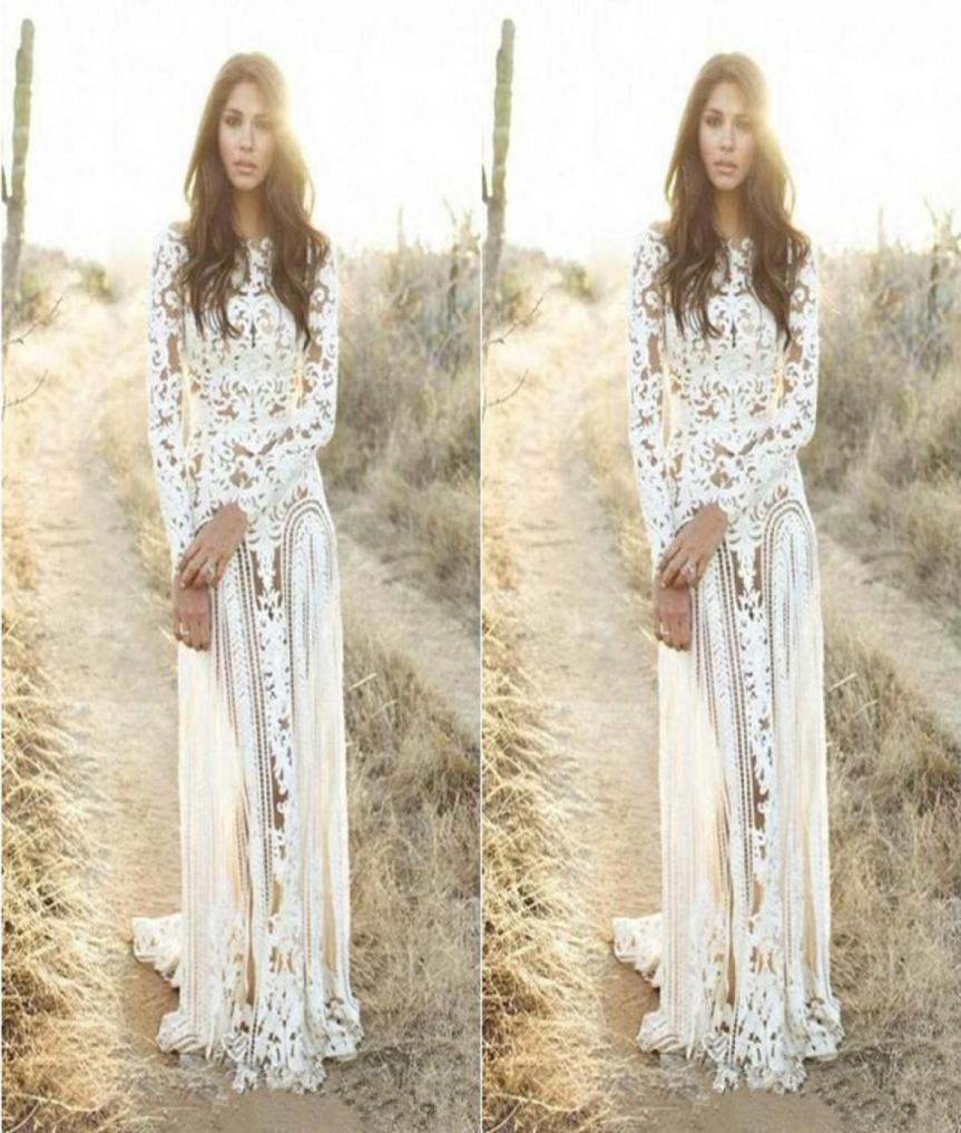 Romantic 2019 Boho Wedding Dresses with Long Sleeves Jewel Neck Lace Sweep Spring Bridal Wedding Gowns3928780, Custom made from color chart
Romantic 2019 Boho Wedding Dresses with Long Sleeves Jewel Neck Lace Sweep Spring Bridal Wedding Gowns3928780, Custom made from color chart