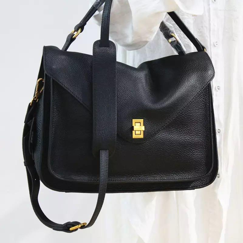 Evening Bags Messenger Bag Women Commuter First Layer Cowhide Large Capacity Handbag, Black
Evening Bags Messenger Bag Women Commuter First Layer Cowhide Large Capacity Handbag, Black