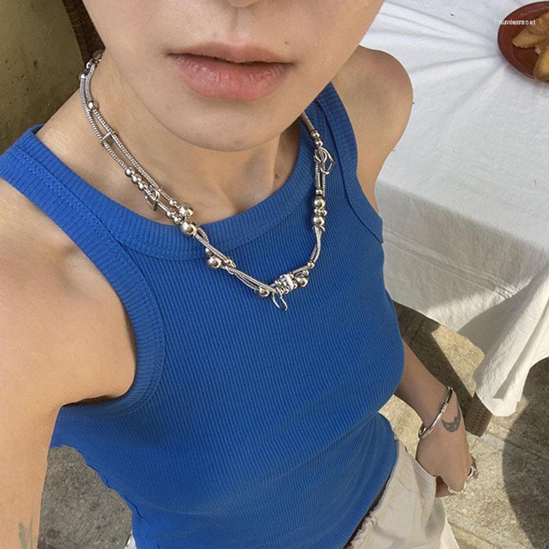 Chains Ball Sphere Beaded Necklace For Women Double Layered Twist Korean Fashion Jewelry Grunge 2000s
Chains Ball Sphere Beaded Necklace For Women Double Layered Twist Korean Fashion Jewelry Grunge 2000s
