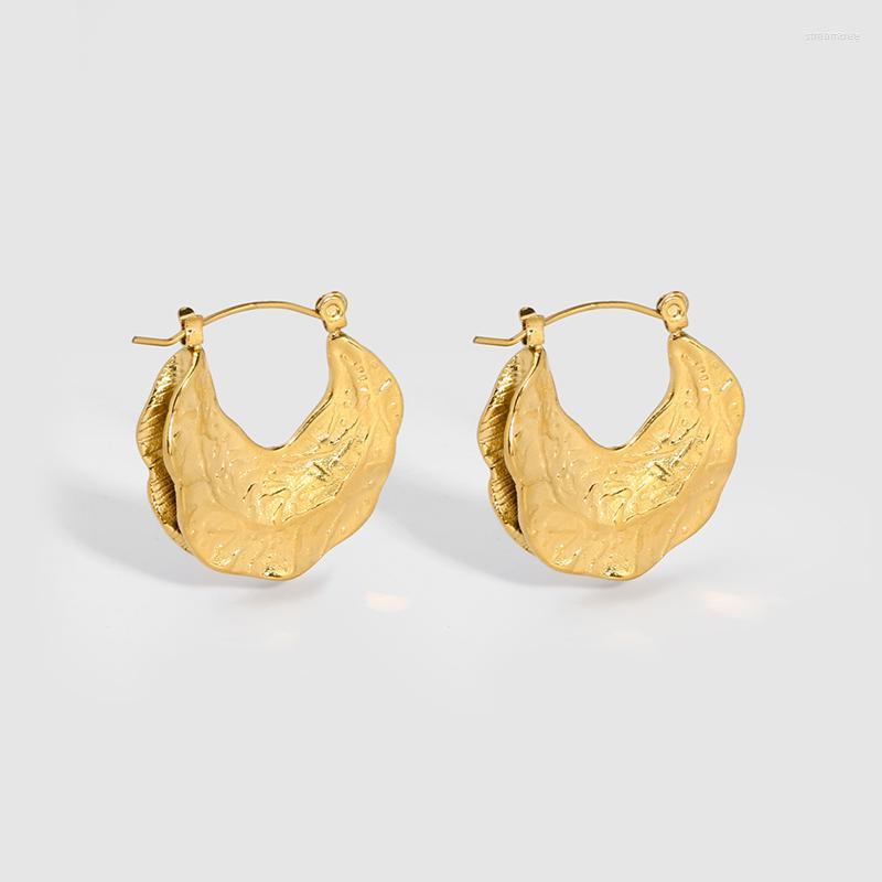 Hoop Earrings Trendy Stainless Steel Irregular Hammered Texture Statement For Women 18K Gold Plated Geometric Jewelry
Hoop Earrings Trendy Stainless Steel Irregular Hammered Texture Statement For Women 18K Gold Plated Geometric Jewelry