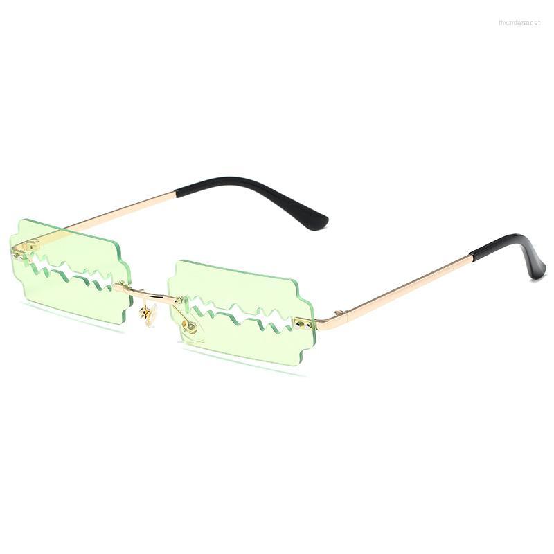 Sunglasses Festival Rimless Rectangle Women Personality Trend Unique Razor Blade Funny Sun Glasses Catwalk Party Hip Hop Eyewear
Sunglasses Festival Rimless Rectangle Women Personality Trend Unique Razor Blade Funny Sun Glasses Catwalk Party Hip Hop Eyewear