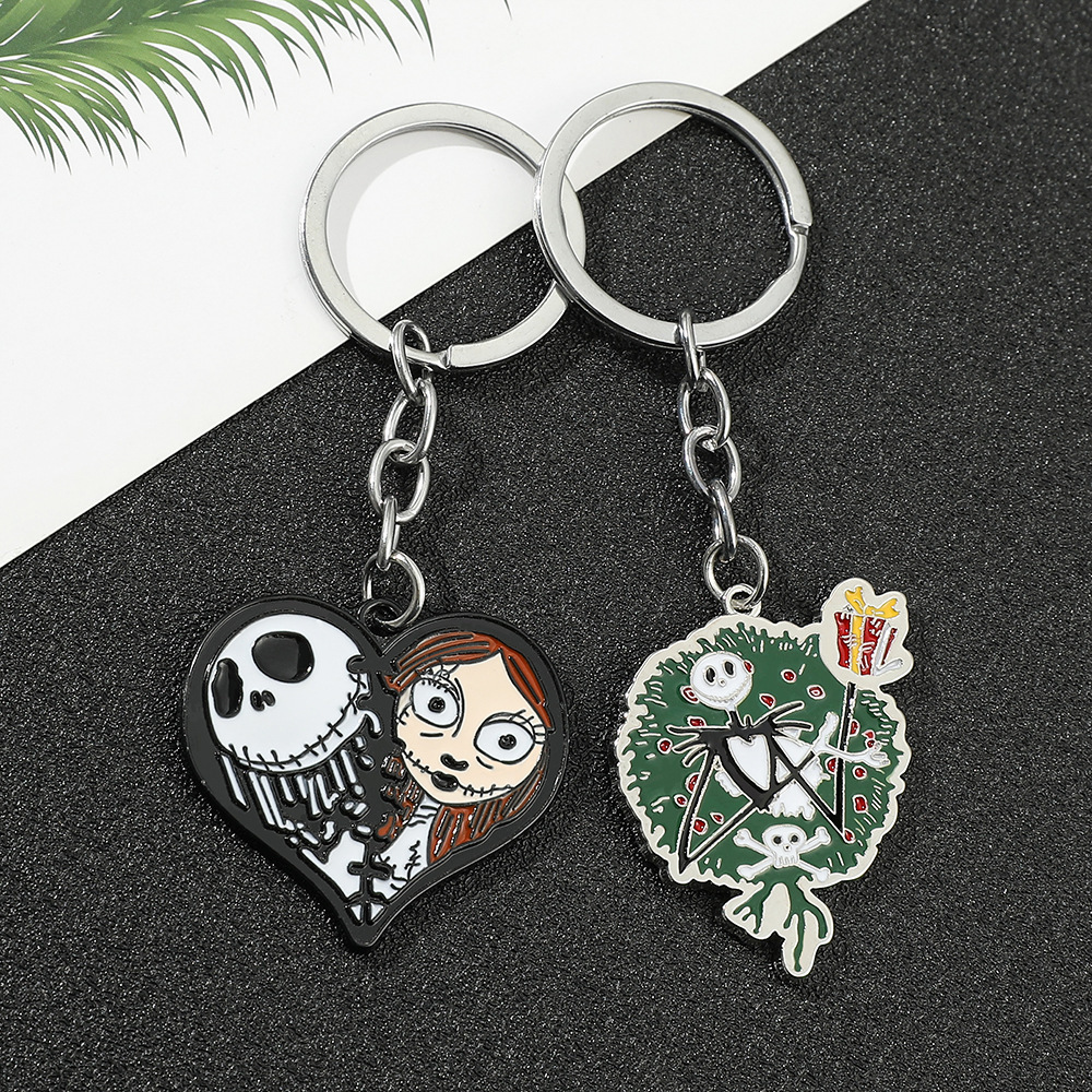 Anime halloween skull Drip Oil Metal Ball Bell Keychain key ring accesssory, Color #1
Anime halloween skull Drip Oil Metal Ball Bell Keychain key ring accesssory, Color #1