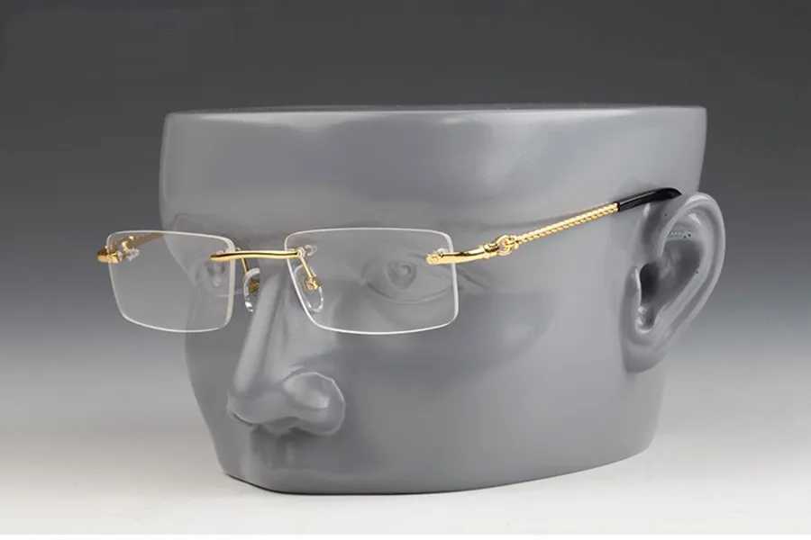 Womens designer glasses sunglasses frameless sun glasses metal frame hollow out engraved eyeglasses legs men and women eyewear protection sonnenbrille lunettes
Womens designer glasses sunglasses frameless sun glasses metal frame hollow out engraved eyeglasses legs men and women eyewear protection sonnenbrille lunettes