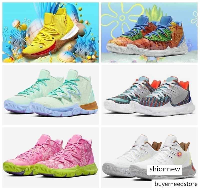 Shoes Basketball Kyrie TV PE 20th Anniversary Irving 5s V Five Spongebobs Sports Designer Sneakers
Shoes Basketball Kyrie TV PE 20th Anniversary Irving 5s V Five Spongebobs Sports Designer Sneakers