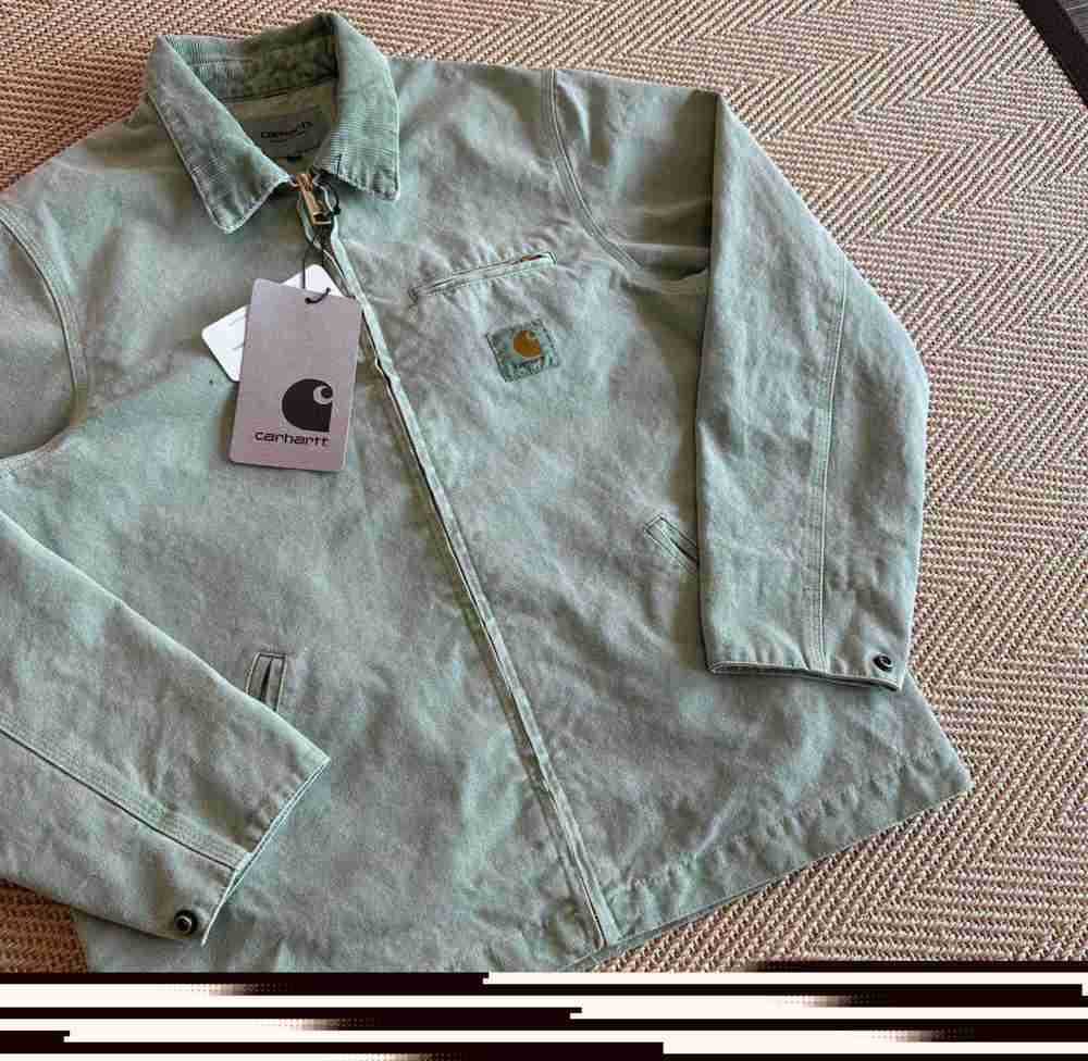 2023 Men's Jackets Work Clothes Fashion Brand Carhart Canvas Washable Wax Dyed Jacket Coat American Style Workwear Label, Green
2023 Men's Jackets Work Clothes Fashion Brand Carhart Canvas Washable Wax Dyed Jacket Coat American Style Workwear Label, Green
