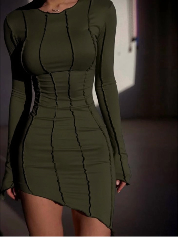 Basic Casual Dresses JULISSA MO Sexy Solid Patchwork O Neck Mini Dres Autumn Bodycon Long Sleeve Slim Fit Elegant Party Club Vestido 230627, Apricot 
Basic Casual Dresses JULISSA MO Sexy Solid Patchwork O Neck Mini Dres Autumn Bodycon Long Sleeve Slim Fit Elegant Party Club Vestido 230627, Apricot