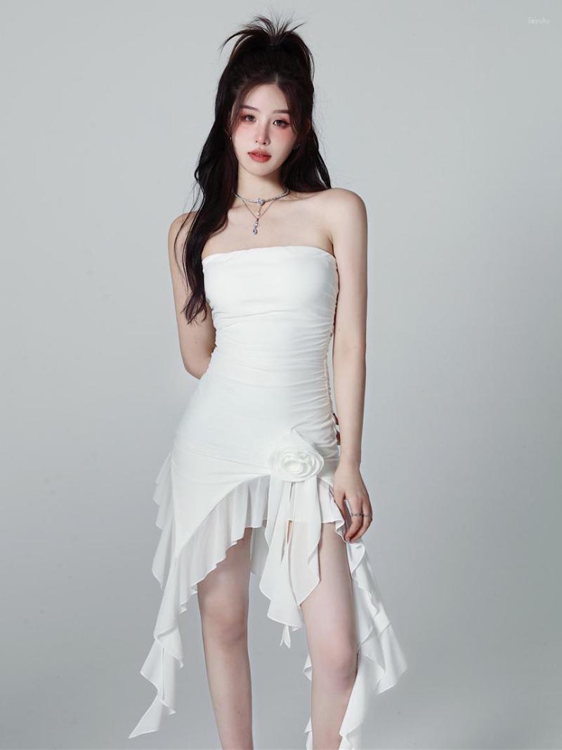 Casual Dresses Summer 2023 White Bodycon Birthday Dress For Women Ruffles Backless Evening Party Mini Tube Ladies Clothes, Ivory
Casual Dresses Summer 2023 White Bodycon Birthday Dress For Women Ruffles Backless Evening Party Mini Tube Ladies Clothes, Ivory