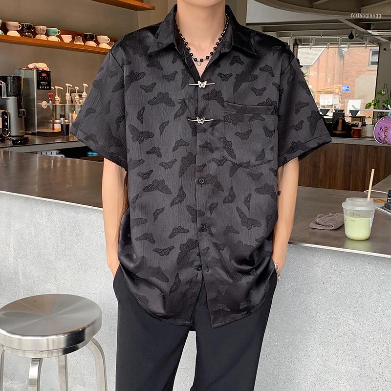 Men's Casual Shirts 2023 Chinese Style Top Fashionable Summer Satin For Mens Stylish Clothing Silk Smooth Blouse Japanese Streetwear Black
Men's Casual Shirts 2023 Chinese Style Top Fashionable Summer Satin For Mens Stylish Clothing Silk Smooth Blouse Japanese Streetwear Black
