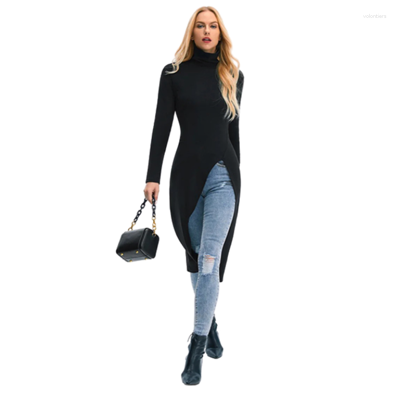 Women' T Shirts Yeezzi 2023 Korean Fashion Split-Side Solid Color High-Neck Tops Spring Long Sleeve Causal Black Skinny T-Shirts For Women
Women' T Shirts Yeezzi 2023 Korean Fashion Split-Side Solid Color High-Neck Tops Spring Long Sleeve Causal Black Skinny T-Shirts For Women