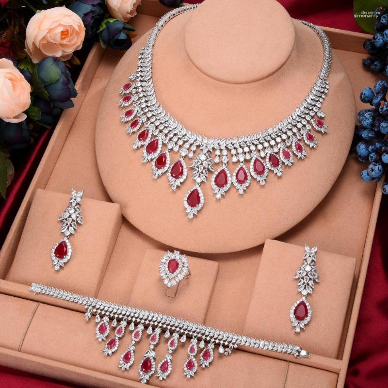Necklace Earrings Set Siscathy Classic Fashion Luxury Zircon Waterdrop Pendant Wedding Jewelry For Women Bride Engagement Accessories, Picture shown
Necklace Earrings Set Siscathy Classic Fashion Luxury Zircon Waterdrop Pendant Wedding Jewelry For Women Bride Engagement Accessories, Picture shown