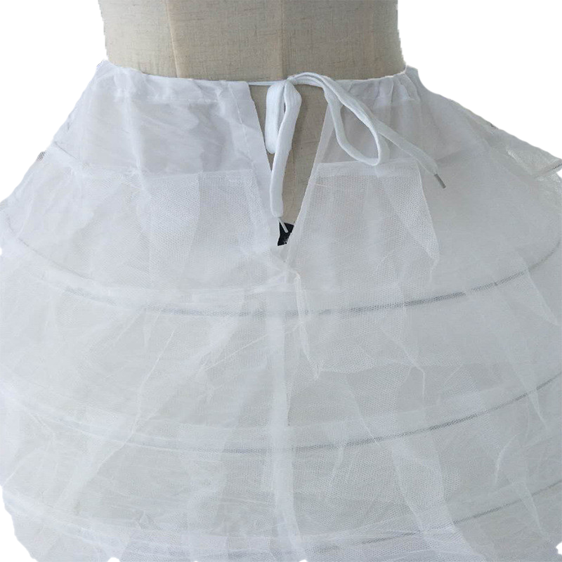 Big White Petticoats Super Puffy Ball Gown Slip Underskirt For Adult Wedding Formal Dress Large 6 Hoops Long Crinoline Brand New