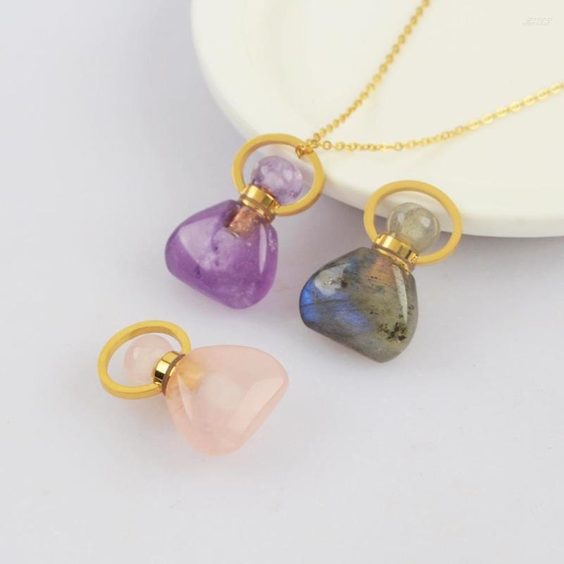 Pendant Necklaces BOROSA Design 5PCS Trendy Perfume Bottle Shape Natural Multi-Kind Stones Connectors Gems Pendants For Women Necklace DIY
Pendant Necklaces BOROSA Design 5PCS Trendy Perfume Bottle Shape Natural Multi-Kind Stones Connectors Gems Pendants For Women Necklace DIY
