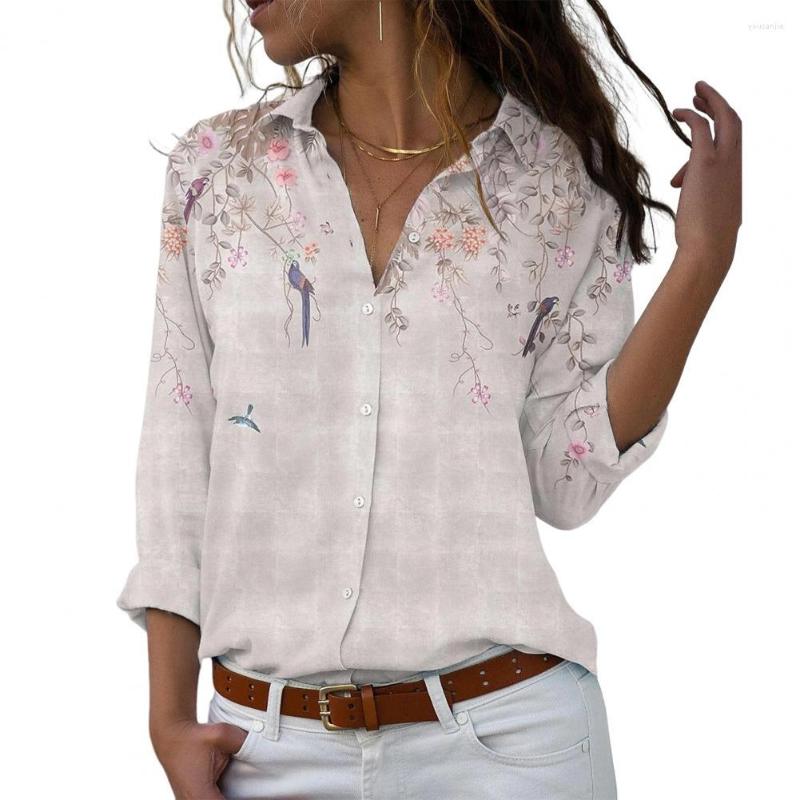 Women' Blouses Chic Lady Summer T-shirt Buttons Blouse Loose Floral Printing Women Shirt Match Pants, Green
Women' Blouses Chic Lady Summer T-shirt Buttons Blouse Loose Floral Printing Women Shirt Match Pants, Green