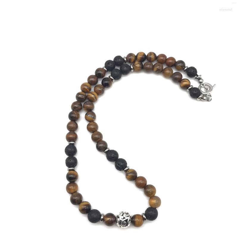 Choker Natural Gem Beaded Tiger Eye 316 Stainless Steel Necklace Men's Mala Yoga Beads Aura Jewelry For Men And Women
Choker Natural Gem Beaded Tiger Eye 316 Stainless Steel Necklace Men's Mala Yoga Beads Aura Jewelry For Men And Women