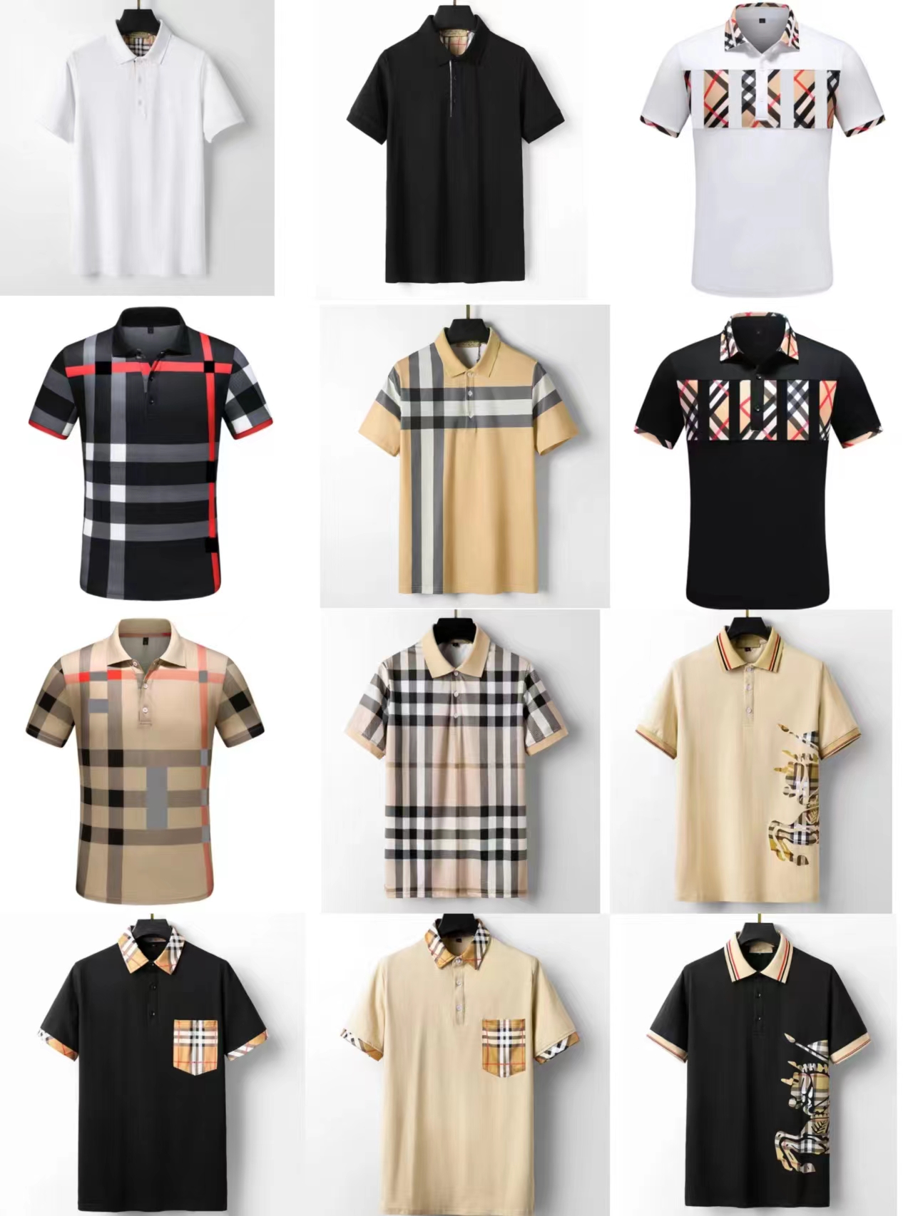 Designer men's T-shirt black and white beige checkered stripes brand pure cotton breathable slim casual shirt street the same men's and women's top quality 3xl
Designer men's T-shirt black and white beige checkered stripes brand pure cotton breathable slim casual shirt street the same men's and women's top quality 3xl