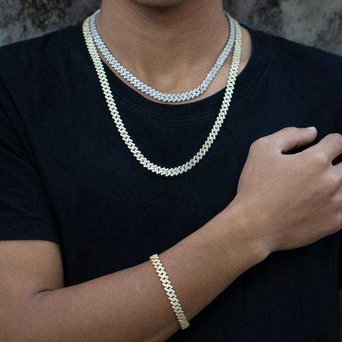 Luxury Women Gold Plated Necklace and Bracelet As a Set Fine Jewelry Necklace Custom Vvs Moissanite Diamond 10mm Cuban Chain
Luxury Women Gold Plated Necklace and Bracelet As a Set Fine Jewelry Necklace Custom Vvs Moissanite Diamond 10mm Cuban Chain
