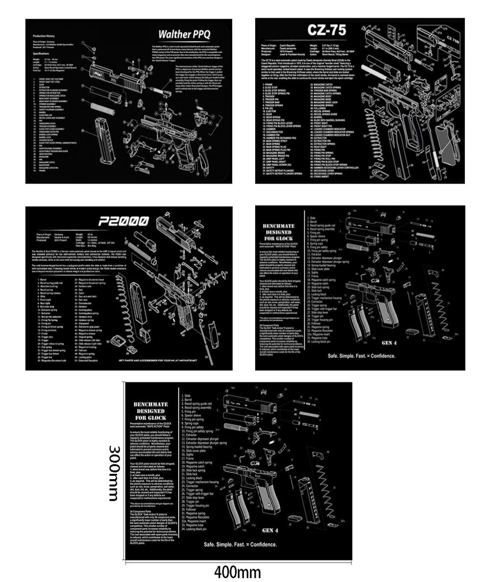 Tactical Gun Cleaning Rubber Mat With Parts Diagram and Instructions Armorers Bench Mat Mouse Pad6950382, Black
Tactical Gun Cleaning Rubber Mat With Parts Diagram and Instructions Armorers Bench Mat Mouse Pad6950382, Black