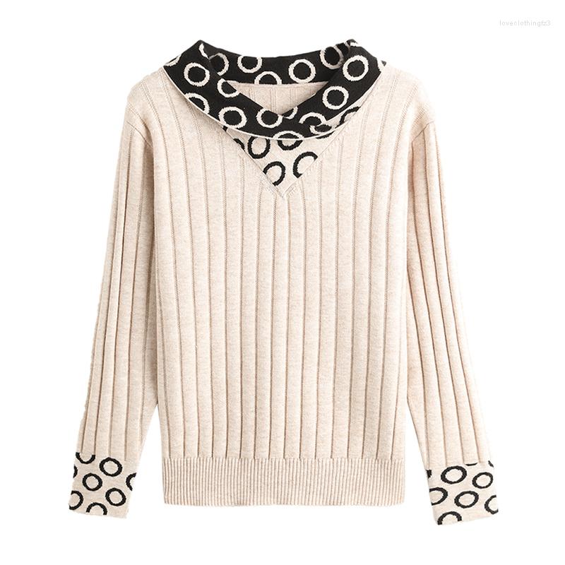 Women's Sweaters Women Basic Knit Sweater Tops Pullover Contrast Neck For Autumn Winter Retro Vintage Casual Female Fahsion Clothing 110, Black
Women's Sweaters Women Basic Knit Sweater Tops Pullover Contrast Neck For Autumn Winter Retro Vintage Casual Female Fahsion Clothing 110, Black