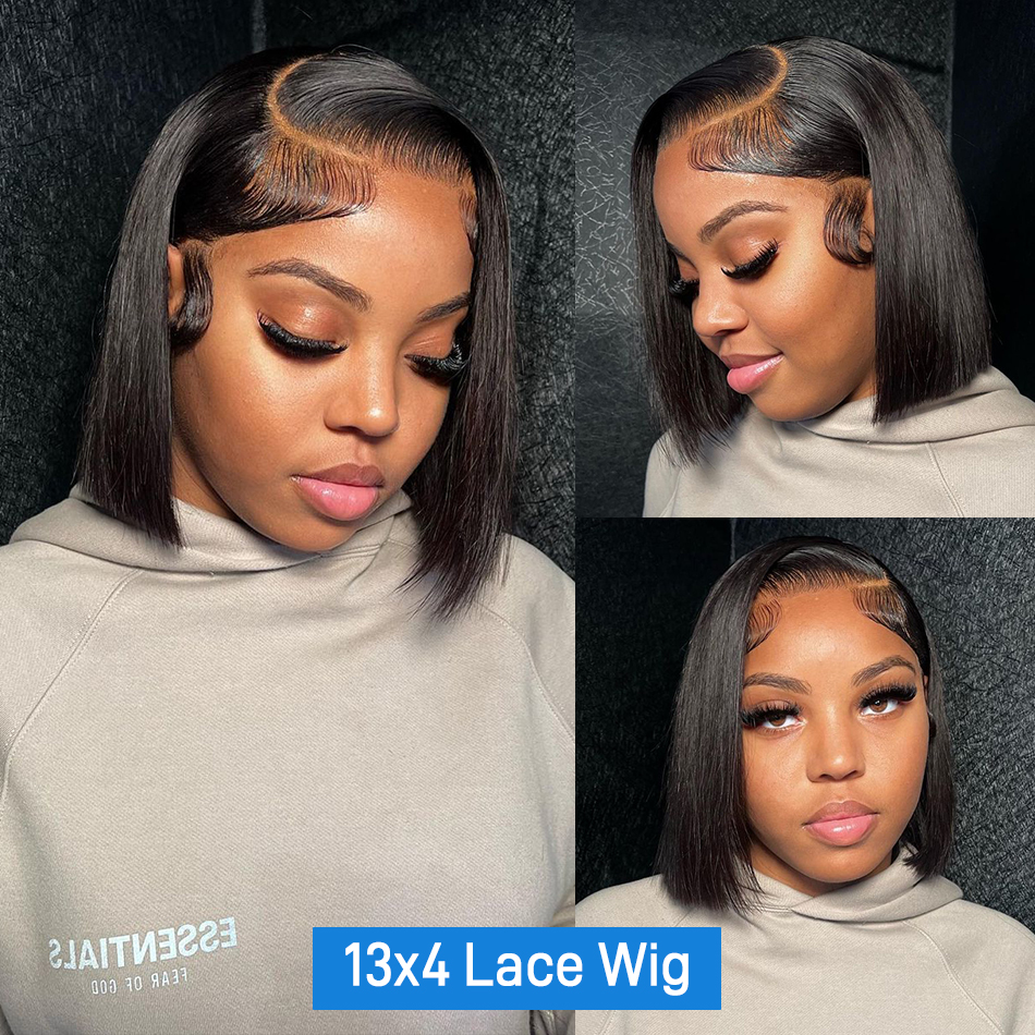 Straight Short Bob Wigs 13x6 Lace Front Human Hair Wigs 250% Brazilian Remy Pre Plucked 4x4 Closure Lace Wigs For Women, Natural color
Straight Short Bob Wigs 13x6 Lace Front Human Hair Wigs 250% Brazilian Remy Pre Plucked 4x4 Closure Lace Wigs For Women, Natural color