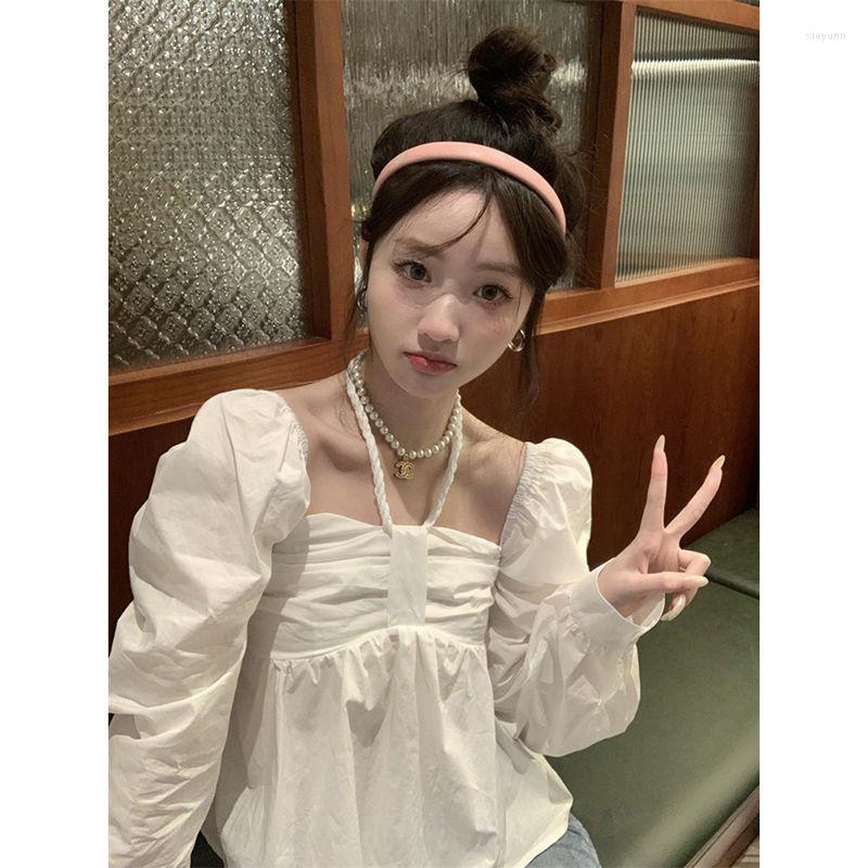 Women's Blouses Square Neck Sleeve Shirt Women's 2023 Design Collar Long Doll Vintage Clothes Top Women Shirts &, White
Women's Blouses Square Neck Sleeve Shirt Women's 2023 Design Collar Long Doll Vintage Clothes Top Women Shirts &, White