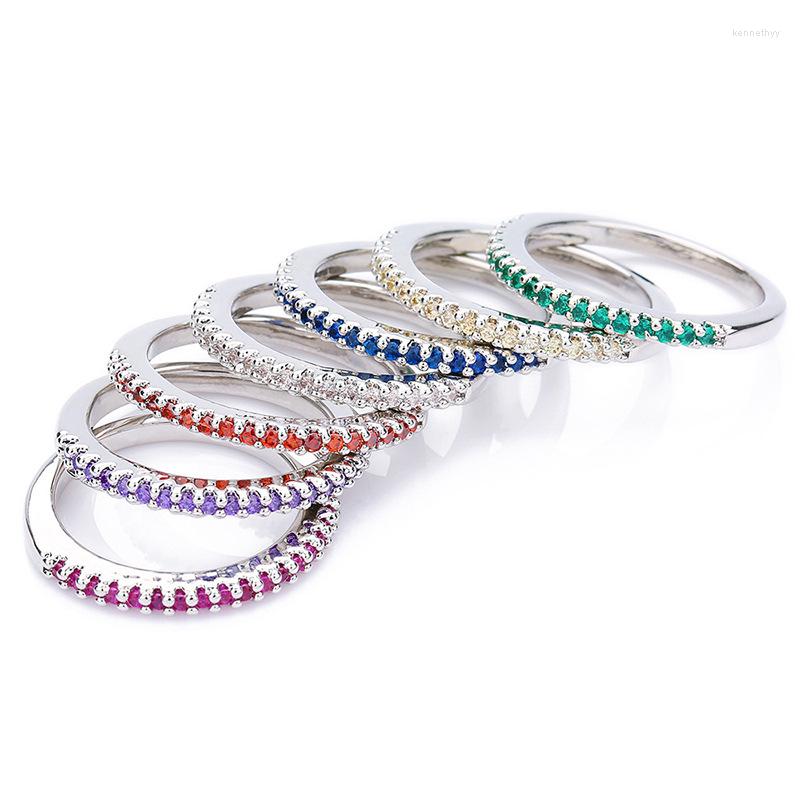 Cluster Rings Wedding Ring For Women Man Crystal FromSwarovskis Concise Classical Multicolor Cubic Zirconia Rose Gold Color Fashion Jewelry 
Cluster Rings Wedding Ring For Women Man Crystal FromSwarovskis Concise Classical Multicolor Cubic Zirconia Rose Gold Color Fashion Jewelry