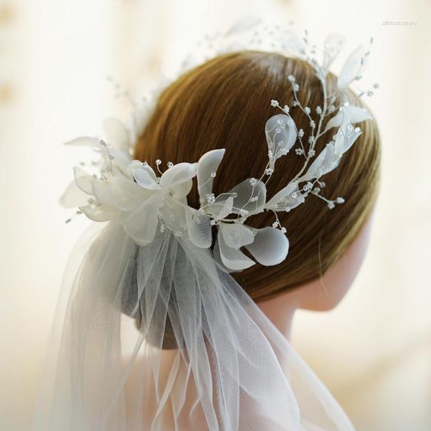 Hair Clips Wedding Accessories Hairbands Silver Color Headbands Headpieces For Brides White Flower Headdress Headwear Bridal Jewelry
Hair Clips Wedding Accessories Hairbands Silver Color Headbands Headpieces For Brides White Flower Headdress Headwear Bridal Jewelry