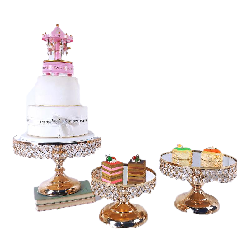 Gold Antique Metal Round Cake Stand Set Wedding Birthday Party Dessert Cupcake Pedestal Display Plate Home Decor Other Bakeware4773952