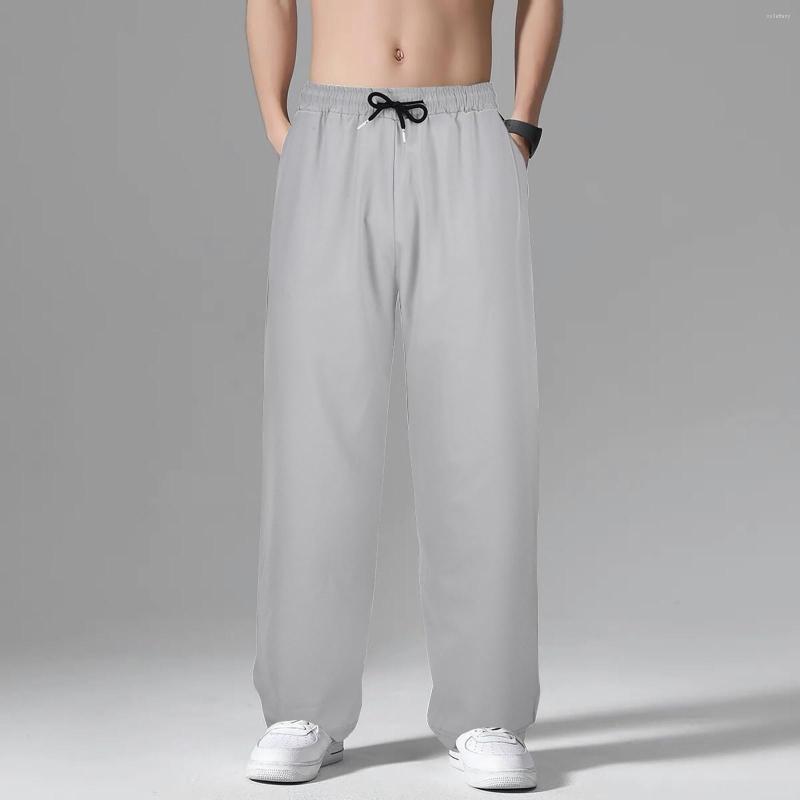 Men's Pants Men Casual Ice Silk Quick Dry Male Trousers Solid Color Elastic Clothing Sportswear Workout Joggers Sweatpants 2023, Black
Men's Pants Men Casual Ice Silk Quick Dry Male Trousers Solid Color Elastic Clothing Sportswear Workout Joggers Sweatpants 2023, Black