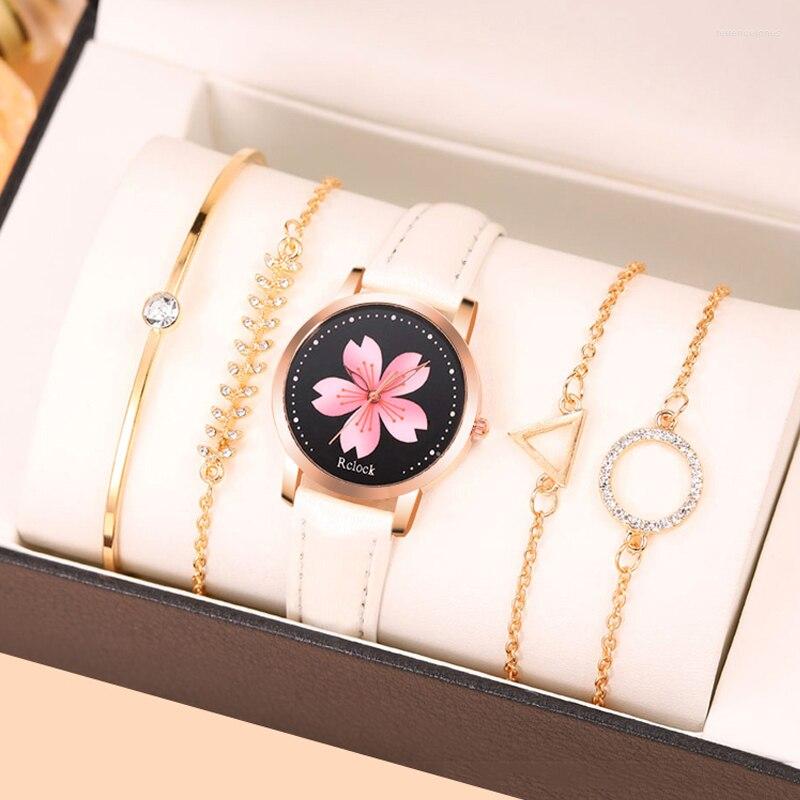 Wristwatches 5PCS Set Fashion Women Watches Simple Ladies Dress White Leather Quartz Watch Womens Casual Rose Gold Bracelet Wristwatch, White 5pcs set
Wristwatches 5PCS Set Fashion Women Watches Simple Ladies Dress White Leather Quartz Watch Womens Casual Rose Gold Bracelet Wristwatch, White 5pcs set