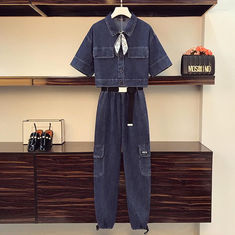 Women's Two Piece Pants 2023Summer Denim Set Women Fashion Turn-Down Collar Short Sleeve Tops High Waist Long Pant Suits, Top
Women's Two Piece Pants 2023Summer Denim Set Women Fashion Turn-Down Collar Short Sleeve Tops High Waist Long Pant Suits, Top
