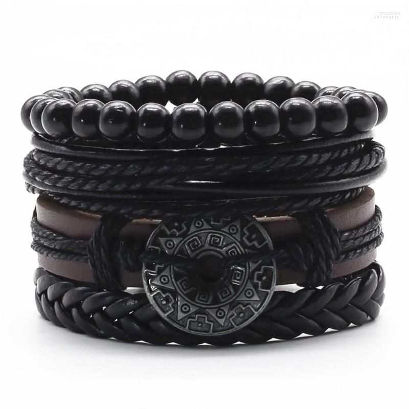 Strand Fashion 4pcs/set Beads Cross Feather Gitar Charm Genuine Leather Men Bracelets For Women Homme Femme Male Female Jewelry 
Strand Fashion 4pcs/set Beads Cross Feather Gitar Charm Genuine Leather Men Bracelets For Women Homme Femme Male Female Jewelry