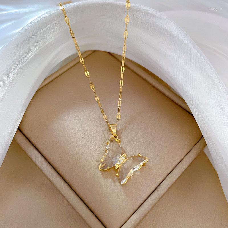 Pendant Necklaces INS Trendy Elegant Zircon Butterfly Necklace Women Vintage Light Luxury Crystal Clavicle Chains Party Daily Jewelry
Pendant Necklaces INS Trendy Elegant Zircon Butterfly Necklace Women Vintage Light Luxury Crystal Clavicle Chains Party Daily Jewelry