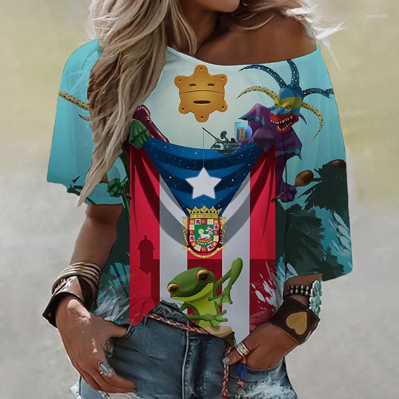 Women' T Shirts Summer Puerto Rico Art 3D Printing Shirt Women Girl Off Shoulder Tshirt Street Style Cool Tops
Women' T Shirts Summer Puerto Rico Art 3D Printing Shirt Women Girl Off Shoulder Tshirt Street Style Cool Tops