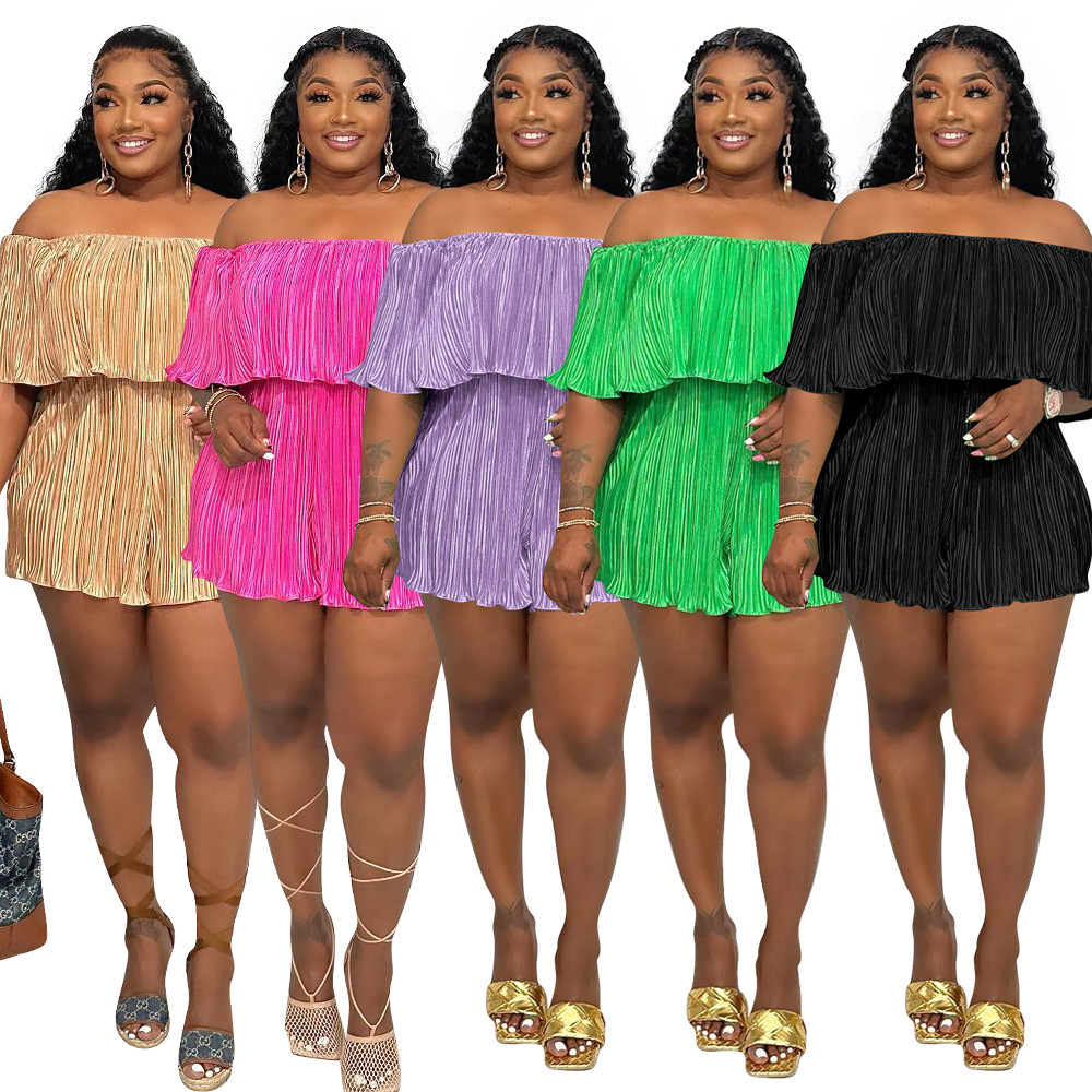 2023 Designer Women's Rompers S-2XL Casual Streetwear Bodysuit Summer Y2k Sexy Playsuit Solid Womens Clothing Off Shoulder Ruffles Hem Overalls Bulk Clothes 9966, Mix color
2023 Designer Women's Rompers S-2XL Casual Streetwear Bodysuit Summer Y2k Sexy Playsuit Solid Womens Clothing Off Shoulder Ruffles Hem Overalls Bulk Clothes 9966, Mix color
