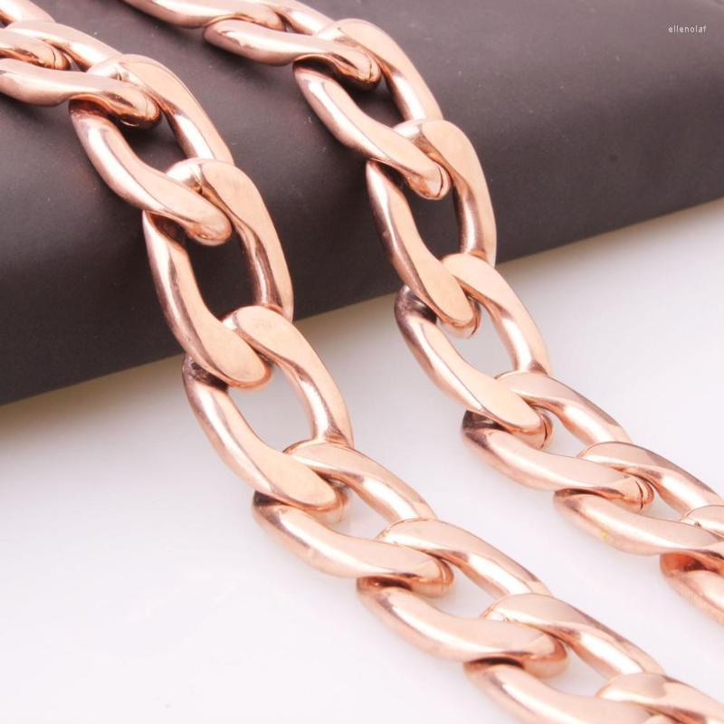 Chains Fashion Mens Stainless Steel Jewelry 13/15/19mm Wide Curb Cuban Link Chain 7-40 Inches Rose Gold Color Necklace Or Bracelet
Chains Fashion Mens Stainless Steel Jewelry 13/15/19mm Wide Curb Cuban Link Chain 7-40 Inches Rose Gold Color Necklace Or Bracelet
