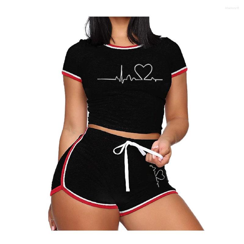 Women's Tracksuits Womens Summer Short Sleeve T-shirts And Shorts 2 Piece Suit Casual O-neck Slim Fit Top Gym Sport Clothes For Women, Black
Women's Tracksuits Womens Summer Short Sleeve T-shirts And Shorts 2 Piece Suit Casual O-neck Slim Fit Top Gym Sport Clothes For Women, Black