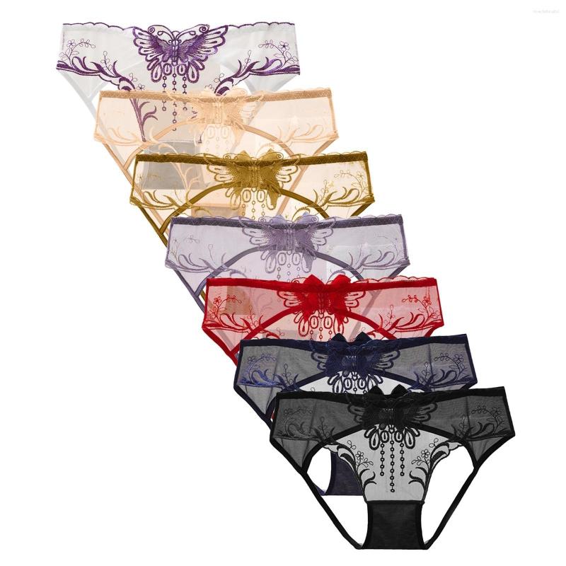 Women's Panties Women Sexy Lace Lingerie Temptation Low Waist Cotton Embroidery Thong Transparent Hollow Out Underwear Female G String, Beige 
Women's Panties Women Sexy Lace Lingerie Temptation Low Waist Cotton Embroidery Thong Transparent Hollow Out Underwear Female G String, Beige