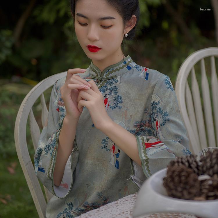 Ethnic Clothing 2023 Chinese Dress Women Traditional Satin Cheongsam Qipao Flower Print Loose Vintage Long
Ethnic Clothing 2023 Chinese Dress Women Traditional Satin Cheongsam Qipao Flower Print Loose Vintage Long