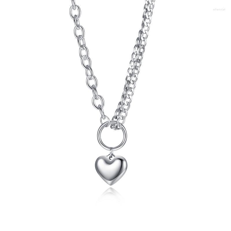 Pendant Necklaces Silver Stainless Steel Multi-layer Heart Lover Charm Necklace Chain 18inch For Women Ladies Sweet GiftsPendant
Pendant Necklaces Silver Stainless Steel Multi-layer Heart Lover Charm Necklace Chain 18inch For Women Ladies Sweet GiftsPendant