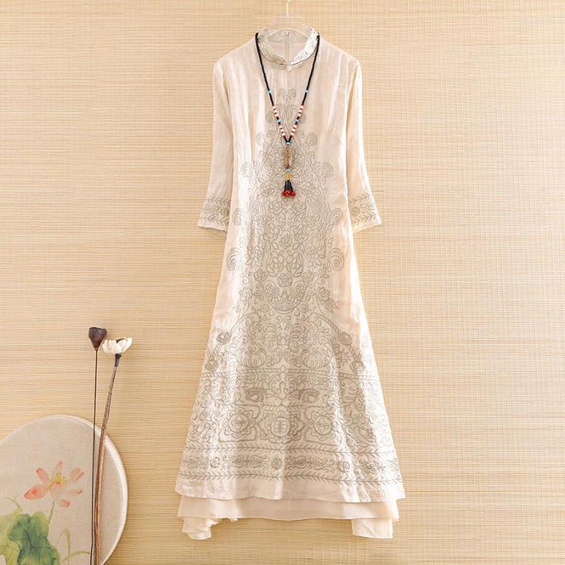 Ethnic Clothing Chinese Style Women Qipao Dress Spring And Autumn Royal Embroidery Floral Vintage Elegant Lady Luxurious Cheongsam S-XXL
Ethnic Clothing Chinese Style Women Qipao Dress Spring And Autumn Royal Embroidery Floral Vintage Elegant Lady Luxurious Cheongsam S-XXL