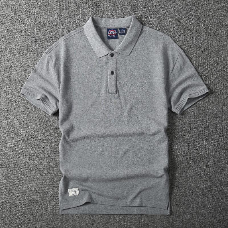 Men's Polos Summer American Retro Knitted Micro Chapter Pattern Polo Shirt Men's Simple Pure Cotton Short Sleeve Youth Casual T-shirt, Blue
Men's Polos Summer American Retro Knitted Micro Chapter Pattern Polo Shirt Men's Simple Pure Cotton Short Sleeve Youth Casual T-shirt, Blue