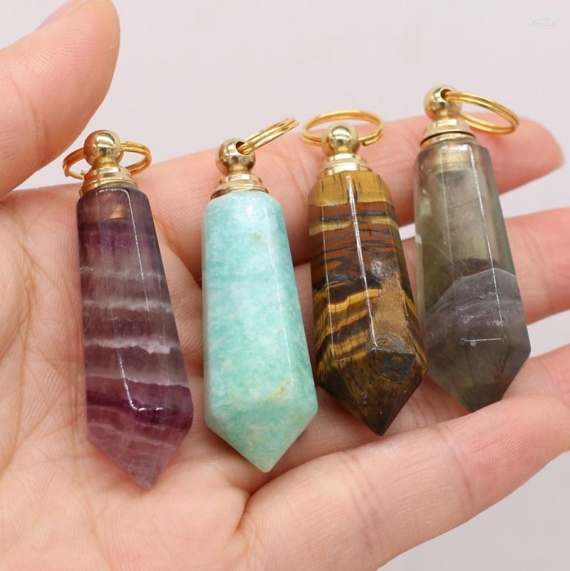 Pendant Necklaces Natural Stone Gem Conical Perfume Essential Oil Bottle Handmade Craft Make DIY Necklace Jewelry Gift Accessories 15x42mm
Pendant Necklaces Natural Stone Gem Conical Perfume Essential Oil Bottle Handmade Craft Make DIY Necklace Jewelry Gift Accessories 15x42mm