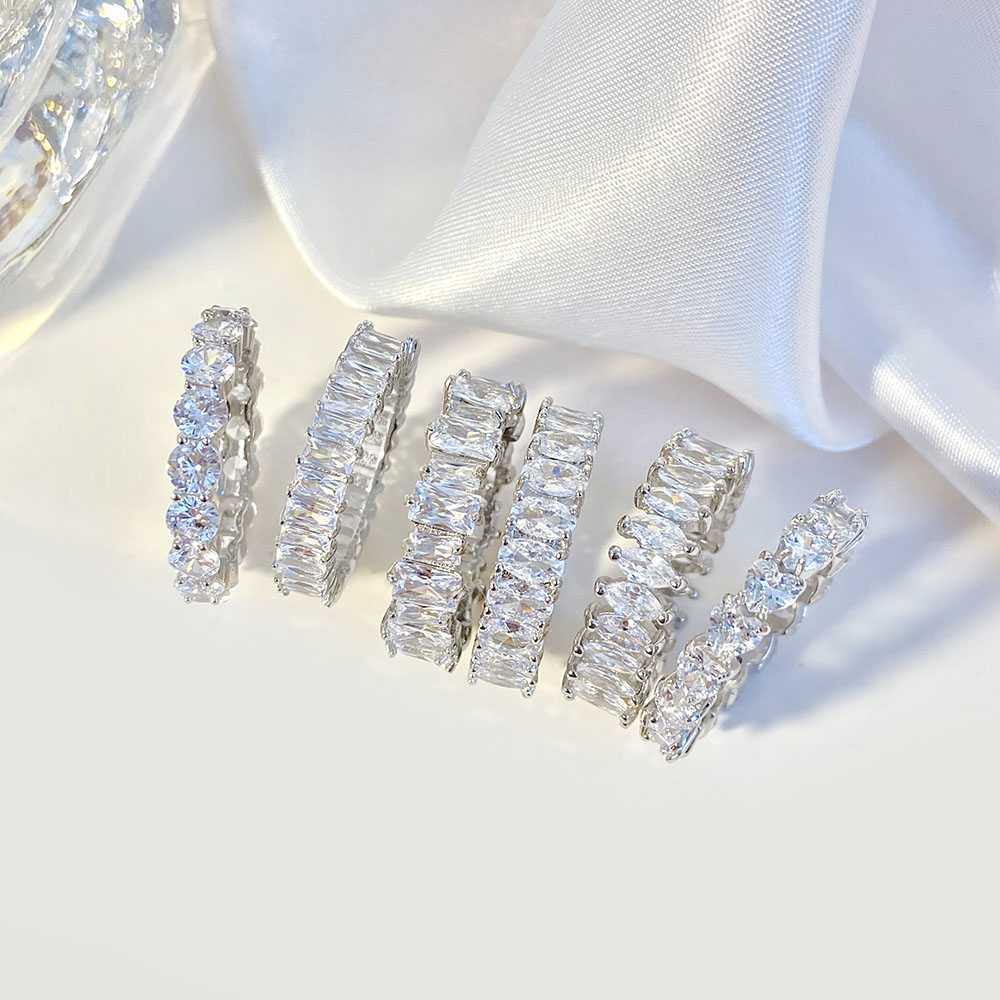 925 Sterling Silver Engagement Ring Diamond Eternity Moissanite Band for Wedding 2023
925 Sterling Silver Engagement Ring Diamond Eternity Moissanite Band for Wedding 2023