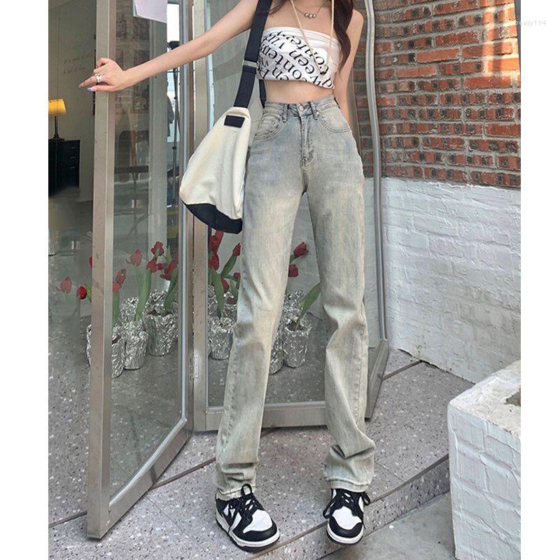Women's Jeans Women Clothing American Style Streetwear Wash Casual Pants Straight High Waist Spring Summer Fashionable
Women's Jeans Women Clothing American Style Streetwear Wash Casual Pants Straight High Waist Spring Summer Fashionable