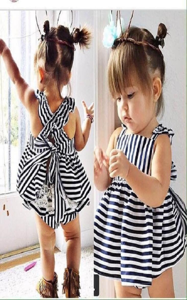 Backless Dress Bow Cotton Briefs 2Pcs Set Clothing Girl New Baby Girls Clothes Sets Summer Sunsuit Outfit Stripe3597500, Black
Backless Dress Bow Cotton Briefs 2Pcs Set Clothing Girl New Baby Girls Clothes Sets Summer Sunsuit Outfit Stripe3597500, Black