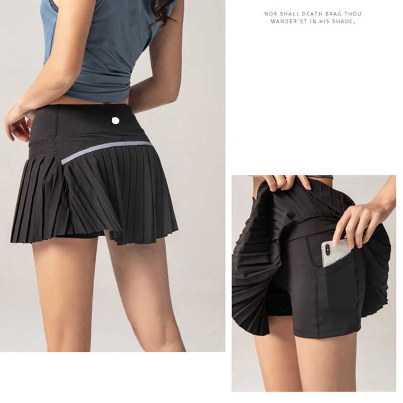 LL-118 Yoga Dress Women Sport Skirts Workout Shorts Solid Color Pleated Tennis Golf Skirt Anti Exposure Fitness Woman Short Skirt 23ss, Blue
LL-118 Yoga Dress Women Sport Skirts Workout Shorts Solid Color Pleated Tennis Golf Skirt Anti Exposure Fitness Woman Short Skirt 23ss, Blue