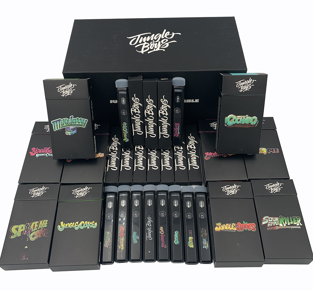 2023 The latest jungle boys Disposable Vape Pen 360mAh Rechargeable Battery Empty 1.0ml Vape pen with beautiful packaging
2023 The latest jungle boys Disposable Vape Pen 360mAh Rechargeable Battery Empty 1.0ml Vape pen with beautiful packaging
