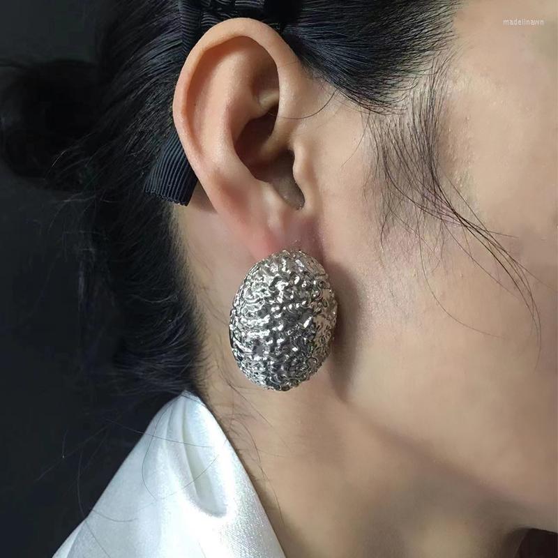 Stud Earrings Statement Trendy Oval Rough Surface Metal For Women Vintage Frosting Big Hip-hop Brincos Jewelry Gifts
Stud Earrings Statement Trendy Oval Rough Surface Metal For Women Vintage Frosting Big Hip-hop Brincos Jewelry Gifts